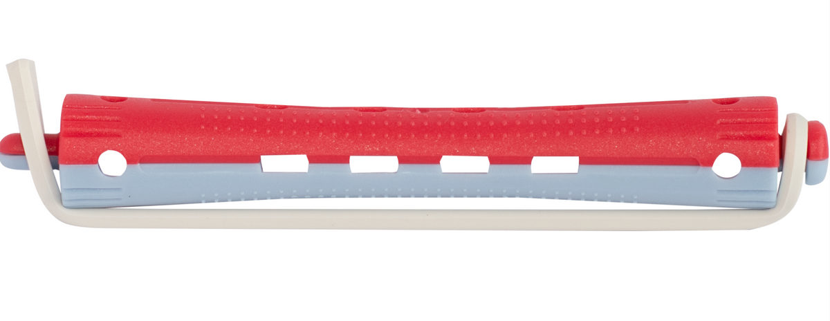 Efa - Permstyler, rot/blau, lang, 11mm - 12 Stück
