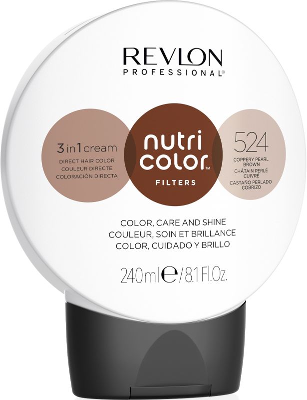 Revlon - Nutri Color 524, coppery pearl brown - 240ml