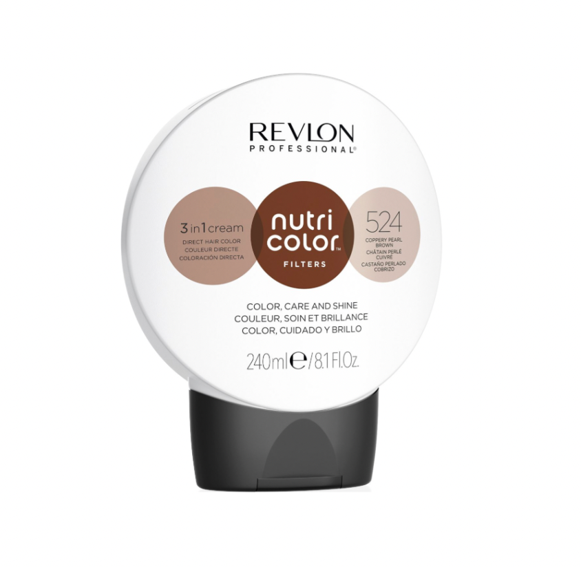 Revlon - Nutri Color 524, coppery pearl brown - 240ml