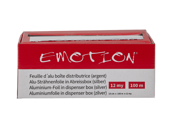 Emotion - Alufolie 12my, 15cm breit - 100m