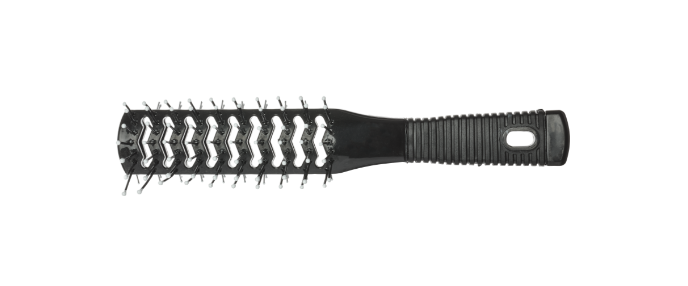 Efa - Doppelventbürste, schwarz