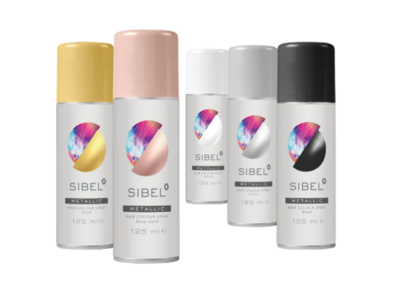 Sibel - Hair Color Spray, Metallic rosegold - 125ml