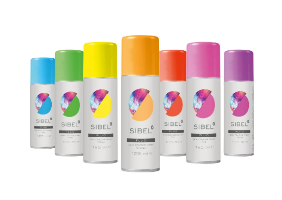 Sibel - Hair Color Spray, Neon orange - 125ml