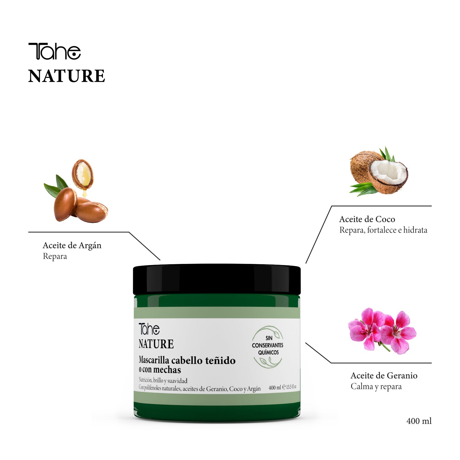 TAHE - Nature Colored Hair Mask - 400ml