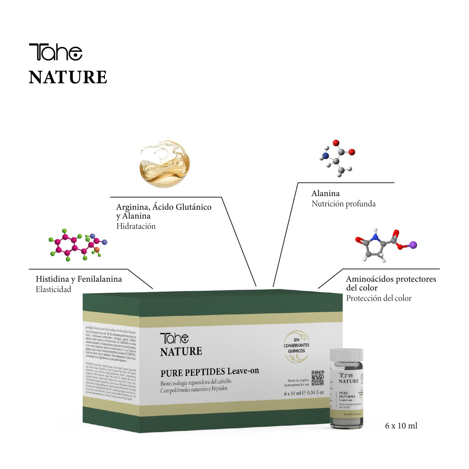 TAHE - Nature Pure Peptides Leave-on - 6*10ml