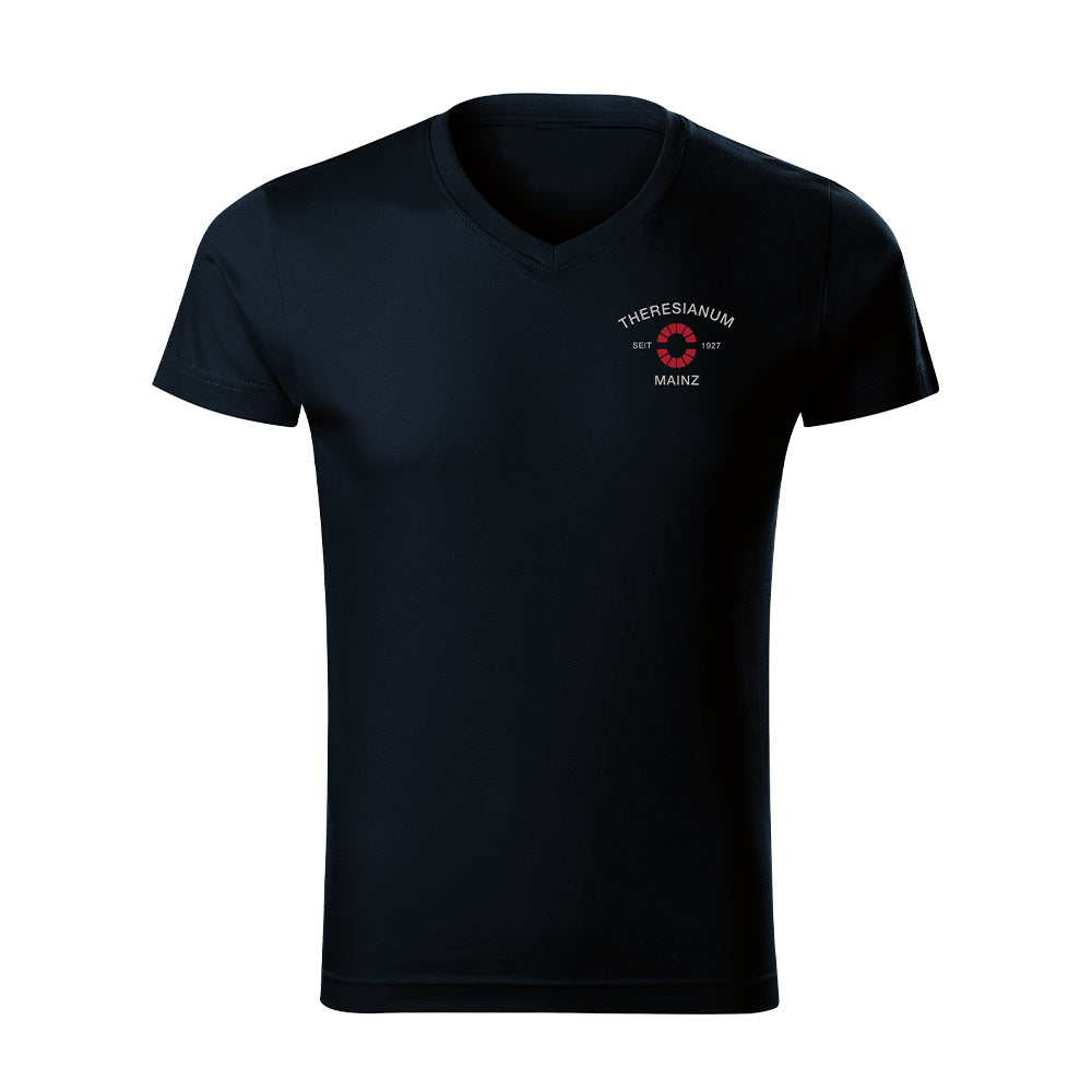 TH Kollektion - Herren V-Shirt, marineblau - L
